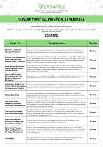 Versatile Course Flyer Cover Image